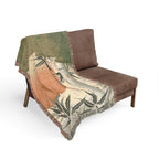 Bamboo and Rising Sun Woven Blanket, Utagawa Kunimaru, Japanese Botanical Art