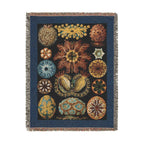 Ascidiae Sea Squirts Woven Blanket, Ernst Haeckel, Art Forms in Nature