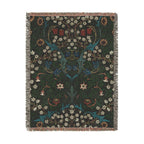 Blackthorn Woven Blanket, John Henry Dearle, Arts and Crafts Floral Art Throw