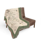 A Curious Herbal Camomile Woven Blanket, Elizabeth Blackwell, Vintage Botanical Art