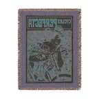 Cycles Perfecta Woven Blanket, Alphonse Mucha, Art Nouveau Bicycle Poster