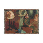 The Millinery Shop Woven Blanket, Edgar Degas Impressionist Art