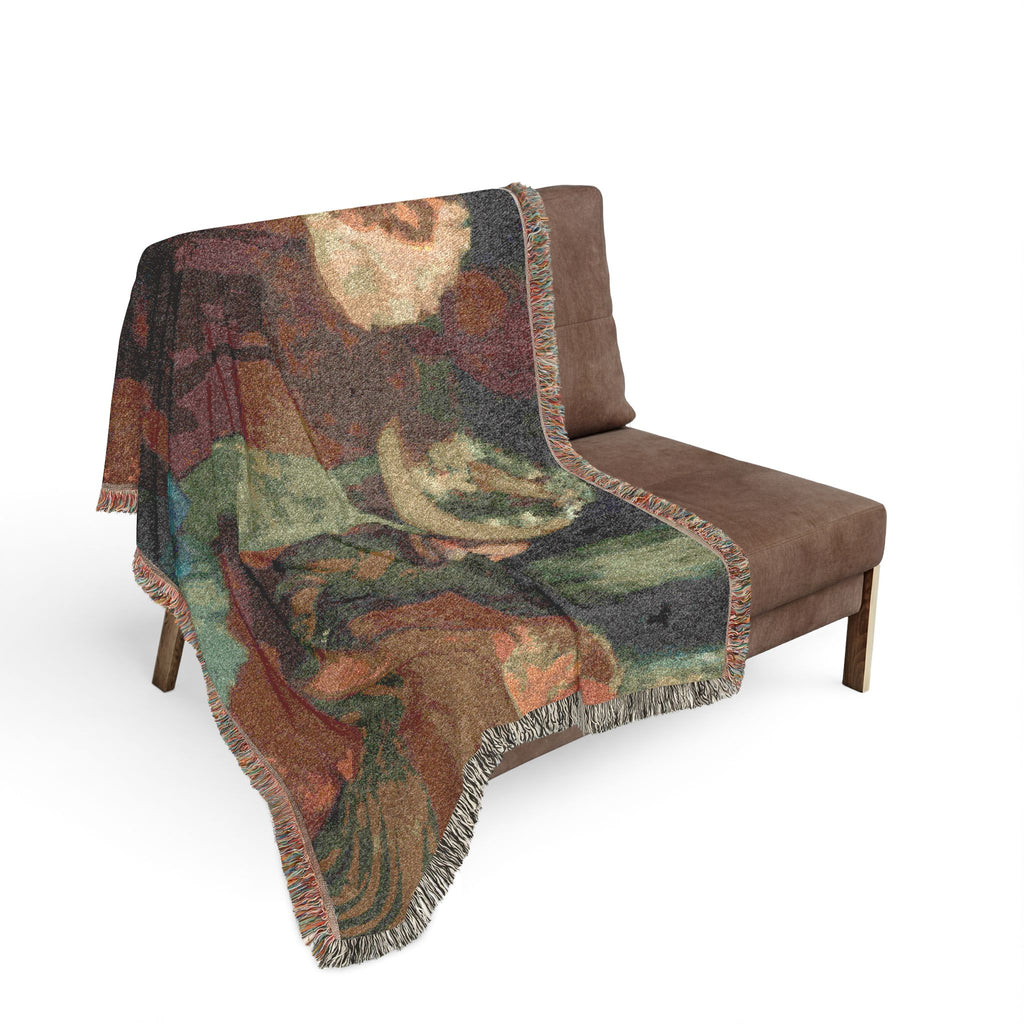 The Millinery Shop Woven Blanket, Edgar Degas Impressionist Art