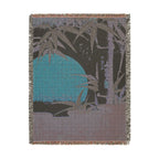 Bamboo and Rising Sun Woven Blanket, Utagawa Kunimaru, Japanese Botanical Art