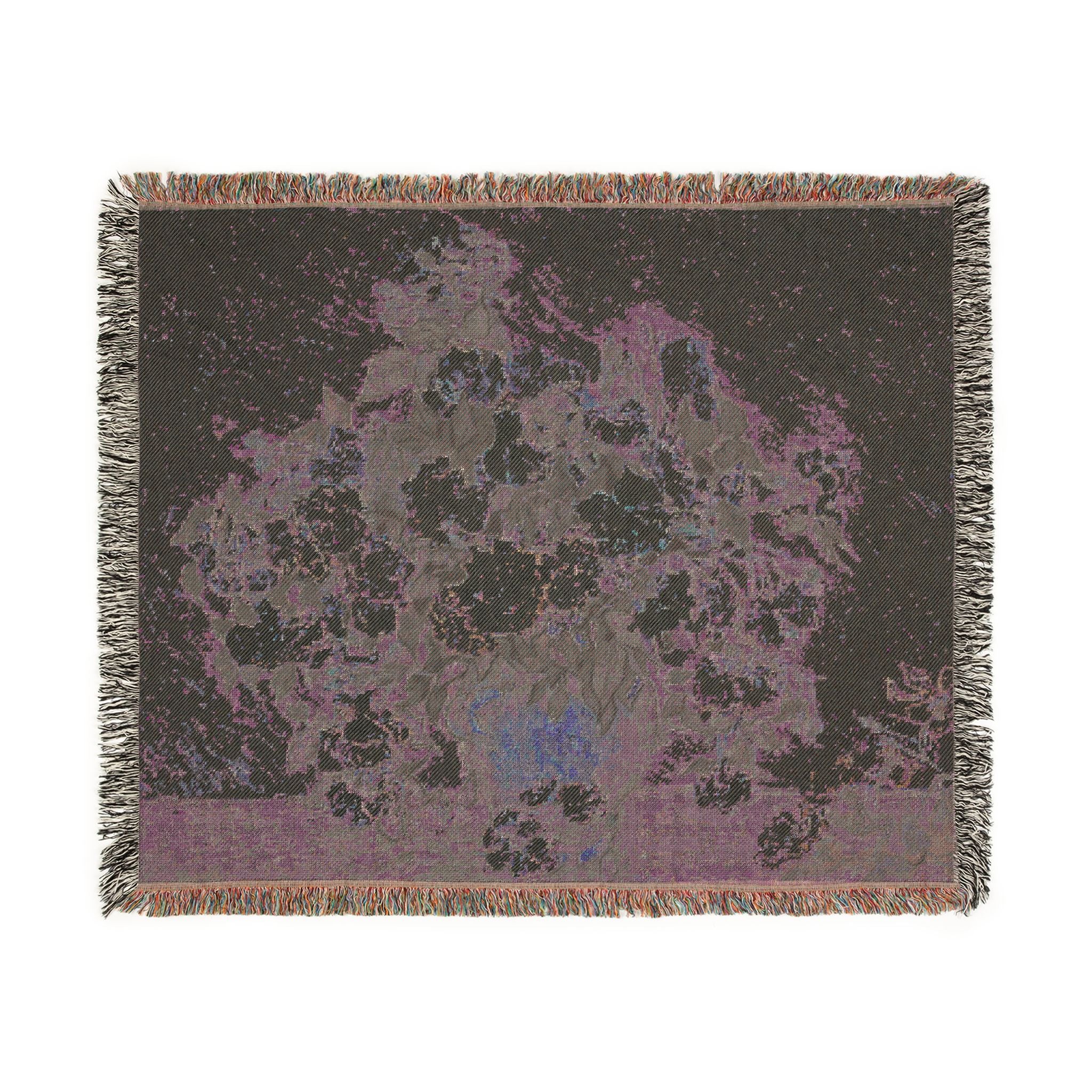 Roses Woven Blanket, Vincent van Gogh, Floral Fine Art Throw