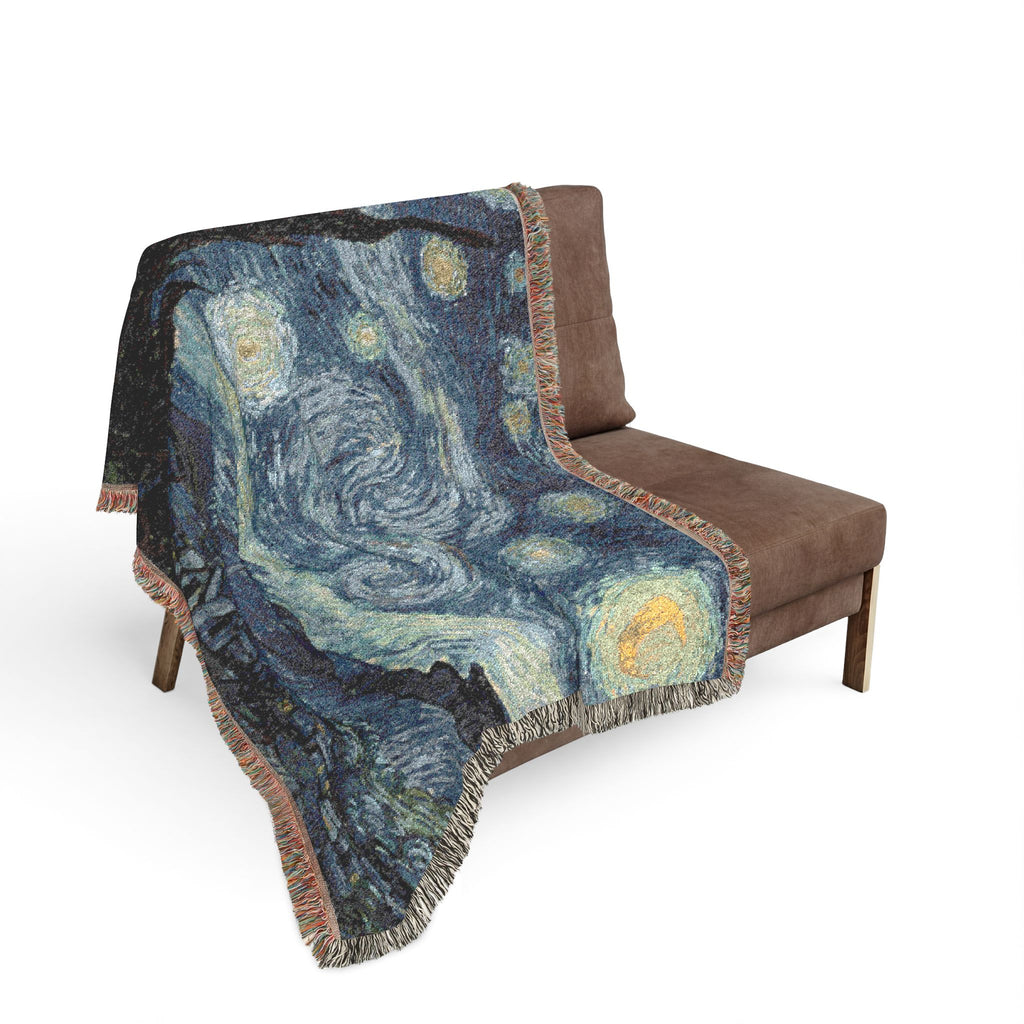 The Starry Night Woven Blanket, Vincent van Gogh, Fine Art Throw