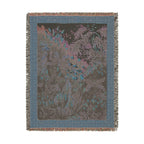 Muscinae Moss Woven Blanket, Ernst Haeckel, Vintage Botanical Art