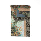 Muscinae Moss Woven Blanket, Ernst Haeckel, Vintage Botanical Art