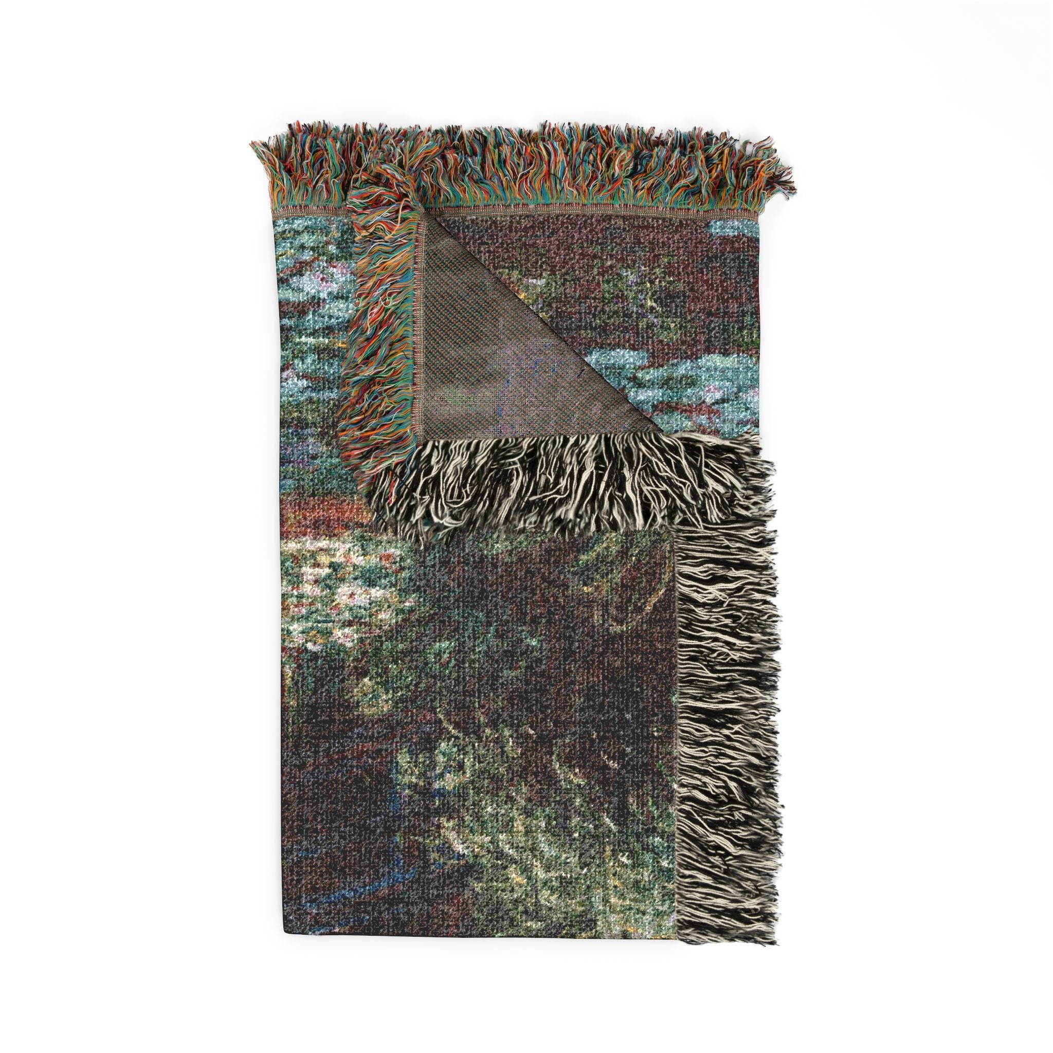 Water Lily Pond Woven Blanket, Claude Monet, Impressionist Art Throw